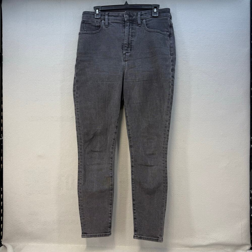 Madewell Jeans Women's 29 (8) Black Curvy-Rise Skinny Preppy Minimalist Casual